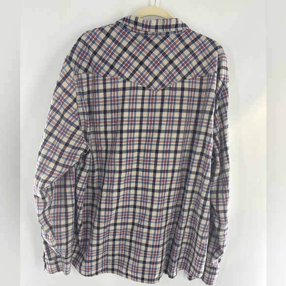 Lucky Brand Men’s Plaid Cotton Western Pearl Snap-Up Button Down Shirt 2xLarge - Picture 4 of 7